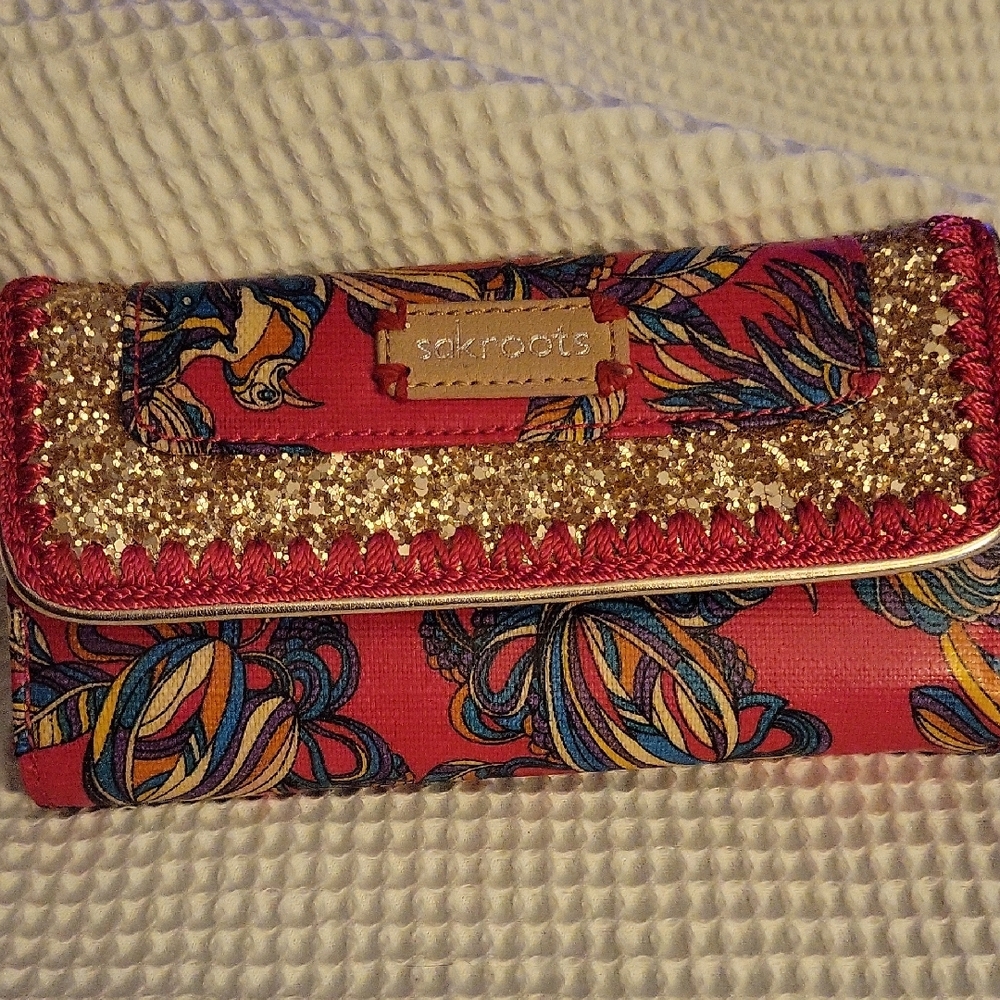 Sakroots Multicolor and Gold Women's Wallet